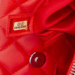 Chanel Red Quilted Lambskin 7 Tote