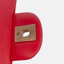 Chanel Red Mini Rectangular Classic Lambskin Single Flap