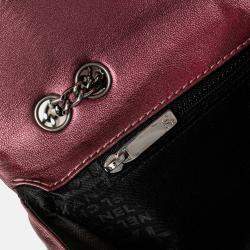 Chanel Purple CC Quilted Iridescent Calfskin Full Single Flap