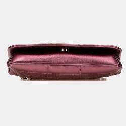 Chanel Purple CC Quilted Iridescent Calfskin Full Single Flap