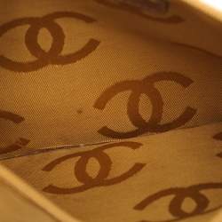 Pre Owned Chanel Brown Nubuck and Shearling Fur Vintage CC Flap Bag