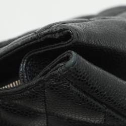 Chanel Black Quilted Caviar Leather CC GST Tote