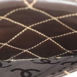 Chanel Brown Quilted Leather Wild Stitch Surpique Flap Bag