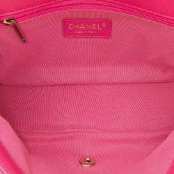 Pre Owned Chanel Pink Medium Quilted Lambskin Mademoiselle Chic Flap