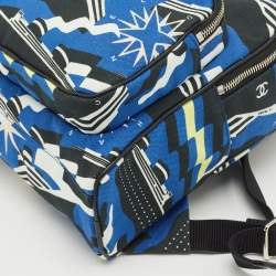Chanel Blue/Black Canvas Cruise Line Backpack
