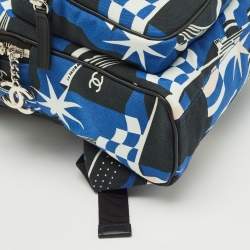 Chanel Blue/Black Canvas Cruise Line Backpack