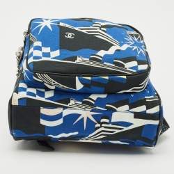 Chanel Blue/Black Canvas Cruise Line Backpack