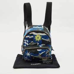 Chanel Blue/Black Canvas Cruise Line Backpack