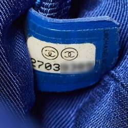 Chanel Blue/Black Canvas Cruise Line Backpack