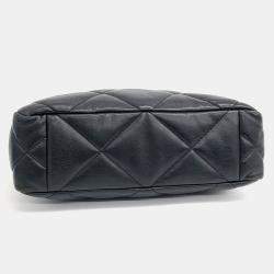 Chanel Black Leather 19 shopping bag