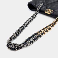 Chanel Black Leather 19 shopping bag