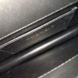 Chanel Black Leather top handle tote and crossbody bag