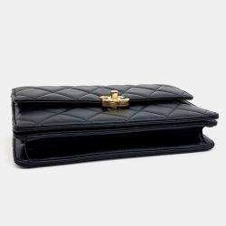 Chanel Black Leather top handle tote and crossbody bag