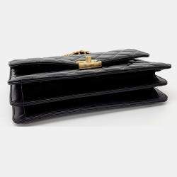 Chanel Black Leather Chain Shoulder Bag