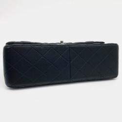 Chanel Black Leather Lambskin Classic Jumbo bag