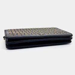 Pre Owned Chanel Black Leather WOC Studded Mini Crossbody Bag