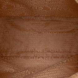 Chanel Brown Calfskin Square Stitch Tassel Hobo