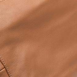 Chanel Brown Calfskin Square Stitch Tassel Hobo