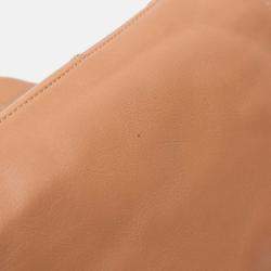 Chanel Brown Calfskin Square Stitch Tassel Hobo