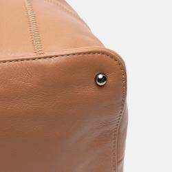 Chanel Brown Calfskin Square Stitch Tassel Hobo