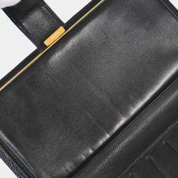 Chanel Long CC Black Leather Wallet