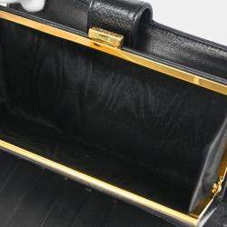 Chanel Long CC Black Leather Wallet
