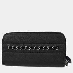 Chanel CC Black Calfskin Leather Wallet