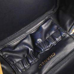 Chanel CC Blue Denim Vanity Handbag