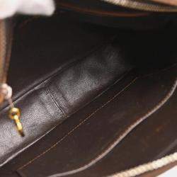 Chanel Front Pocket Small Brown Suede Camera Bag 