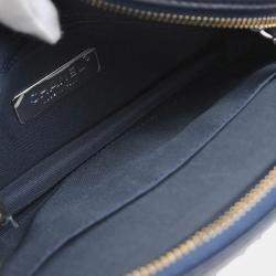 Chanel Mini Navy Lambskin Camera Bag 