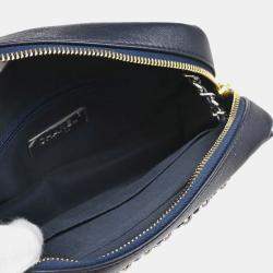 Chanel Mini Navy Lambskin Camera Bag 