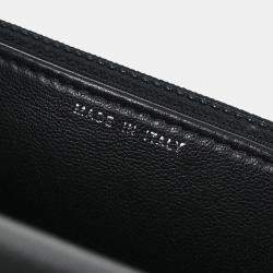 Chanel Classic Black Lambskin Chevron Wallet On Chain