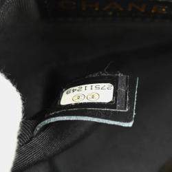 Chanel Side Pack Double Black Lambskin Quilted Bag