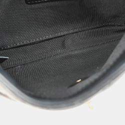 Chanel Side Pack Double Black Lambskin Quilted Bag