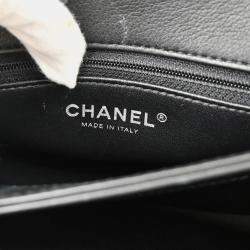 Chanel Trendy CC Dual Black Calfskin Top Handle Handbag 