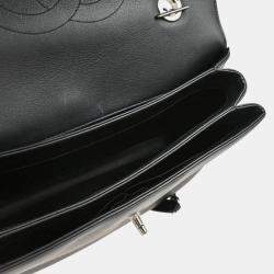 Chanel Trendy CC Dual Black Calfskin Top Handle Handbag 