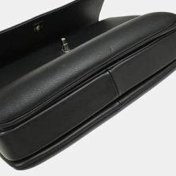 Chanel Trendy CC Dual Black Calfskin Top Handle Handbag 