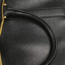 Chanel Vintage Timeless Black Calfskin Boston Bag