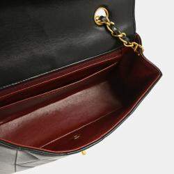 Chanel Diana Small Black Lambskin Shoulder Bag