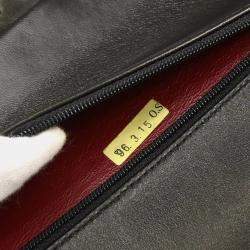 Chanel Classic Double Flap Medium Black Lambskin Shoulder Bag