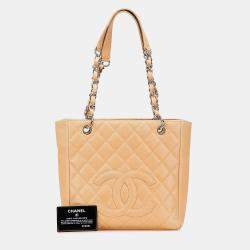 Chanel Brown Caviar Petite Shopping Tote