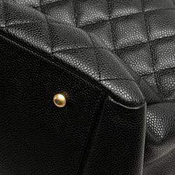 Chanel Black Grand Quilted Caviar Timeless Shopping Tote
