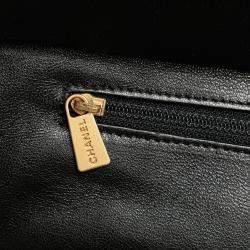 Chanel Black Grand Quilted Caviar Timeless Shopping Tote