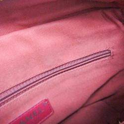 Chanel Gabriel De Chanel Small Leather Shoulder Bag Pink Wine