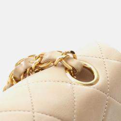 Chanel Brown Small Classic Lambskin Double Flap