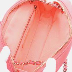 Chanel Pink Lambskin Giant Crystal CC Camera Bag