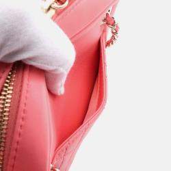 Chanel Pink Lambskin Giant Crystal CC Camera Bag