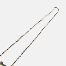 Chanel Black/Gold Extra Mini CC Quilted Golden Plate Vanity Crossbody