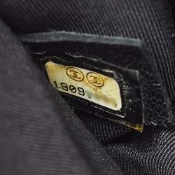 Chanel Black Patent Leather Plexiglass Striped CC Mini Boy Brick Flap Bag