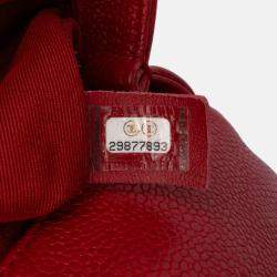 Chanel Red Mini Square Caviar Incognito Flap
